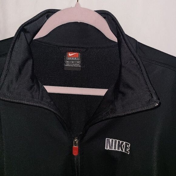 Nike Basketball Black Red Full Zip Sweater Size M - Picture 2 of 10